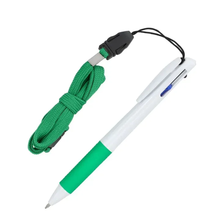 3 Colour pen with grip and keycord - LT87855 (N0131)